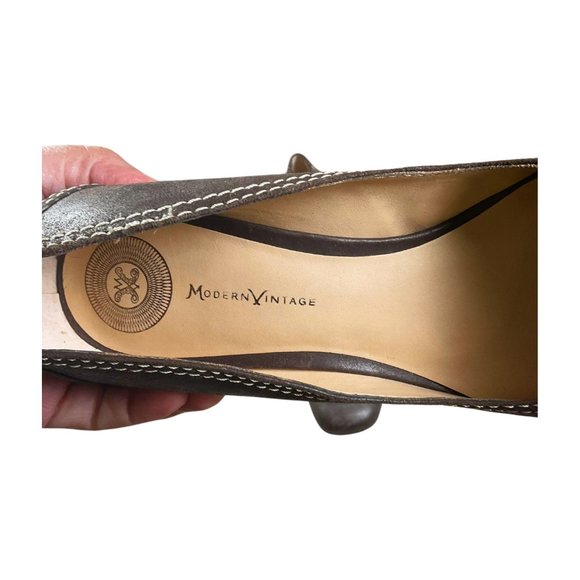 Modern Vintage Distressed Block Heel Y2K 3.5 in Chunky Heel NWOT - Picture 3 of 7